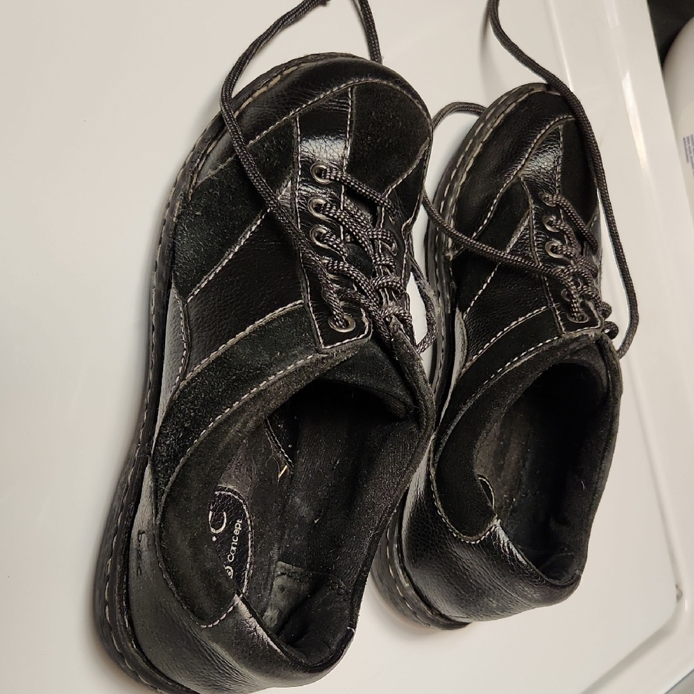 Black Leather lace up Shoes